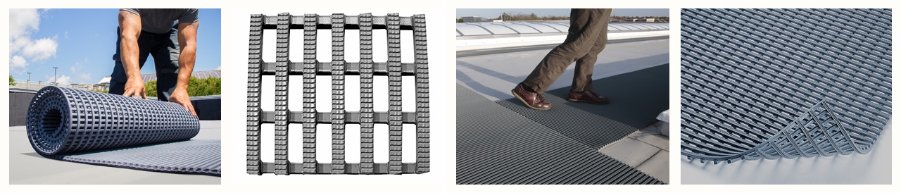 Flat Roof Walkway Pads Systems Protection Fibertite