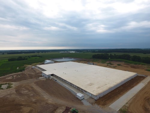 Low Slope Roofing System at Dairy Facility