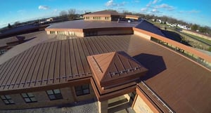 Simulated Metal Roofing Membrane at Rittman Exempted Village School District 