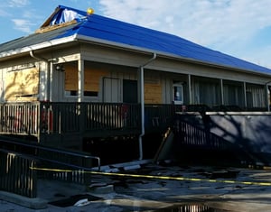 blue roof