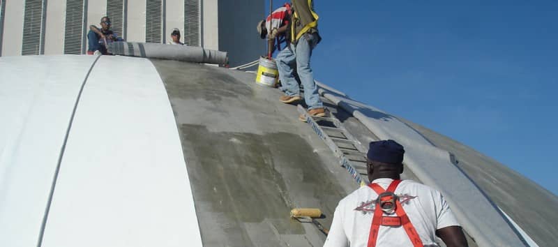 Contractors Installing a FiberTite Roofing System