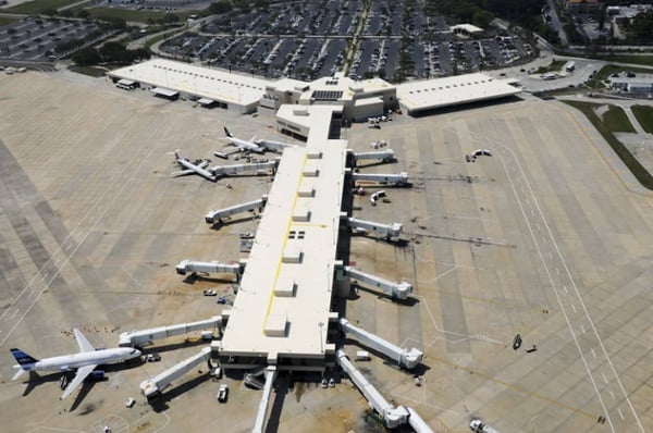 Mechanically Fastened Roof at Sarasota/Bradenton International Airport in Sarasota, Florida