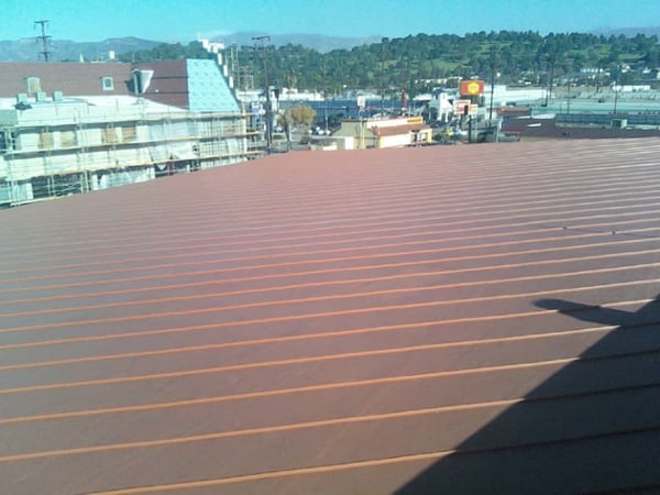 Simulated Metal Roofing System at Los Angeles City College