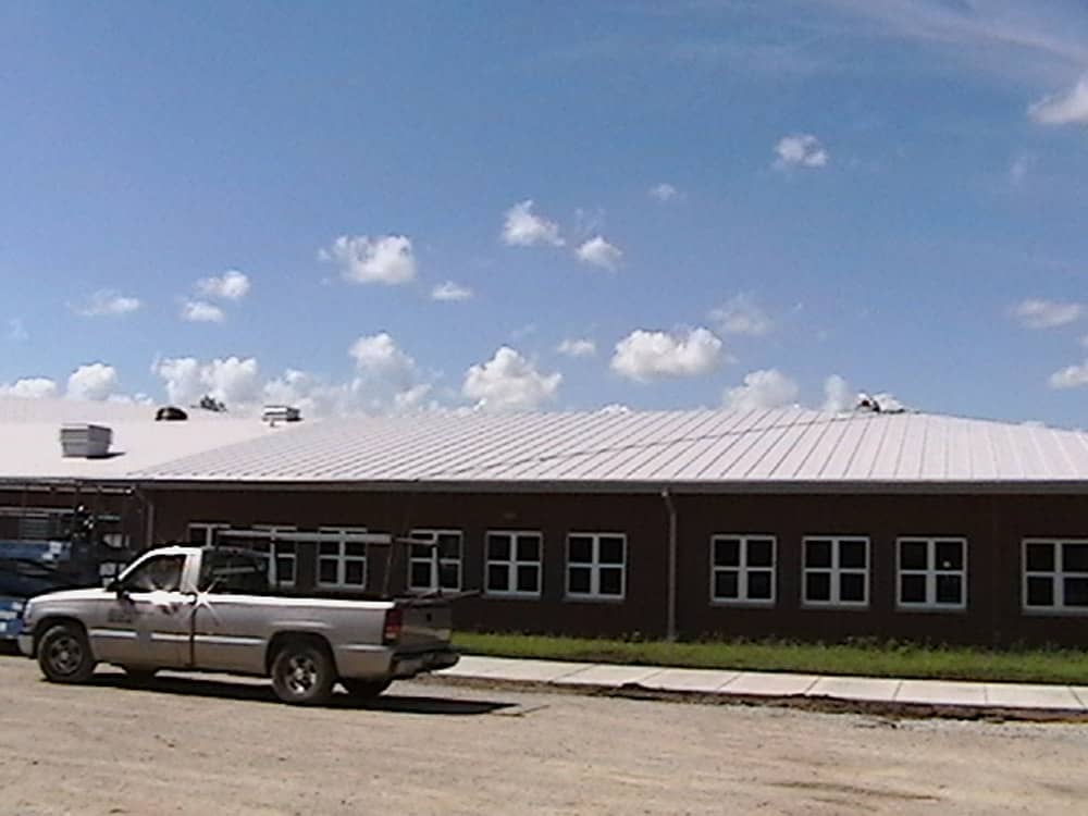 Ribbed Roofing Panels at Green Springs Elementary School in Green Springs, Ohio