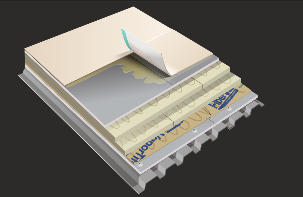 Adhered Commercial Roofing Systems | FiberTite