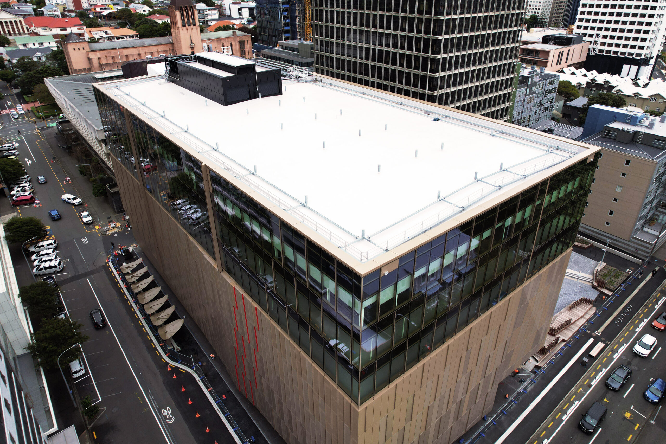 aerial view of roof