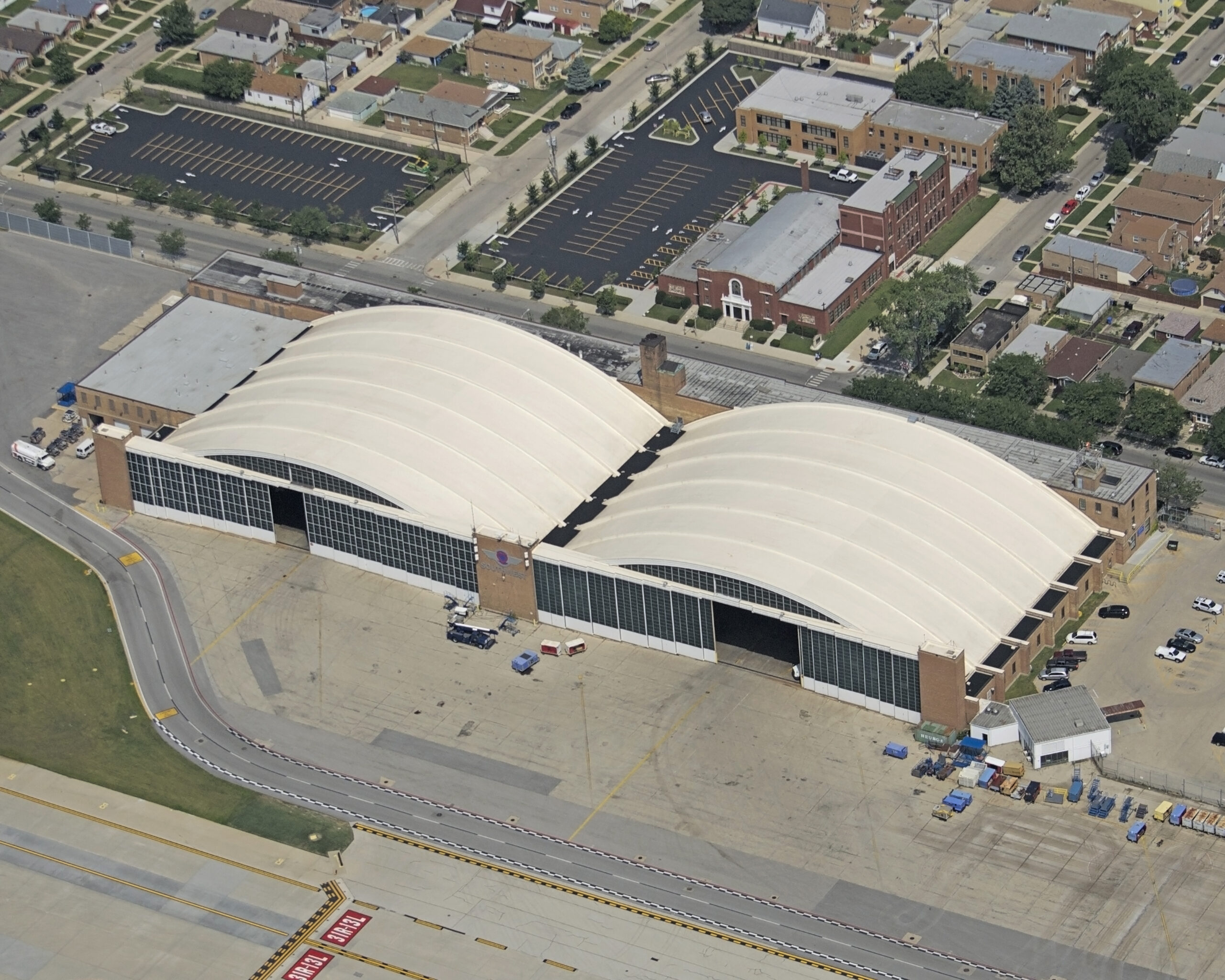 aerial view of roof
